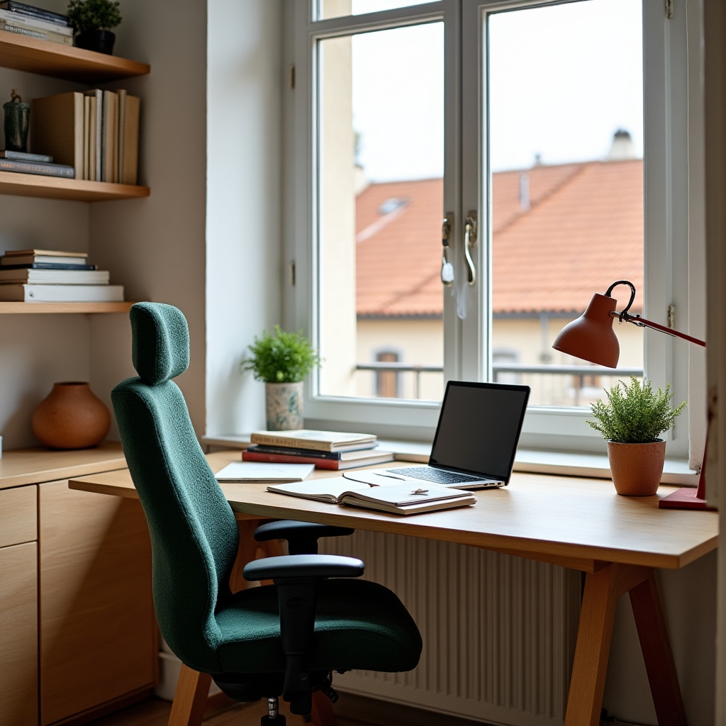 Home office progettato e arredato
